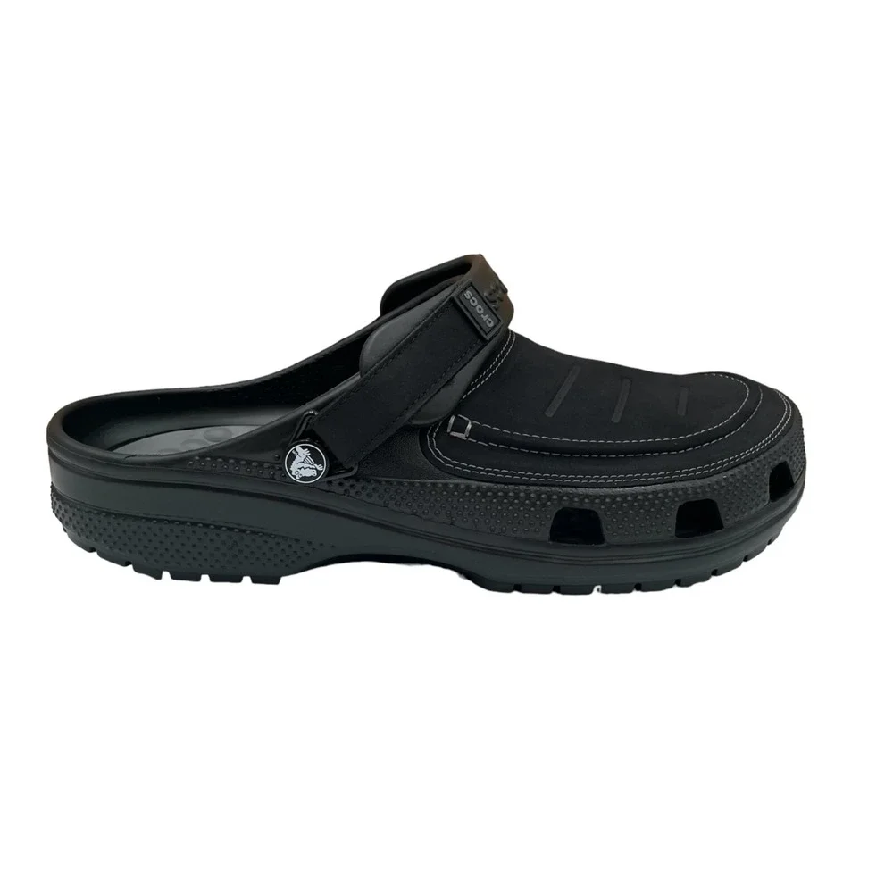 Crocs Men's Yukon Vista ll LiteRite Slip-on Clogs Size 11 Black Faux Leather